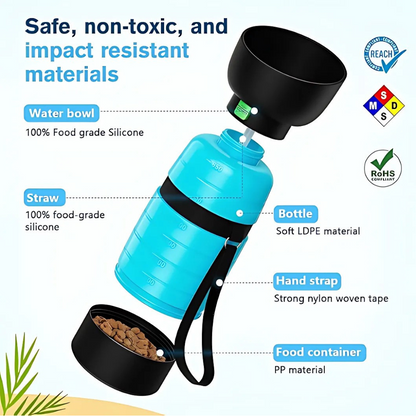 Puppsafe 3 in 1 dog water bottle