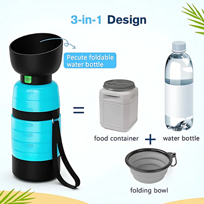 Puppsafe 3 in 1 dog water bottle