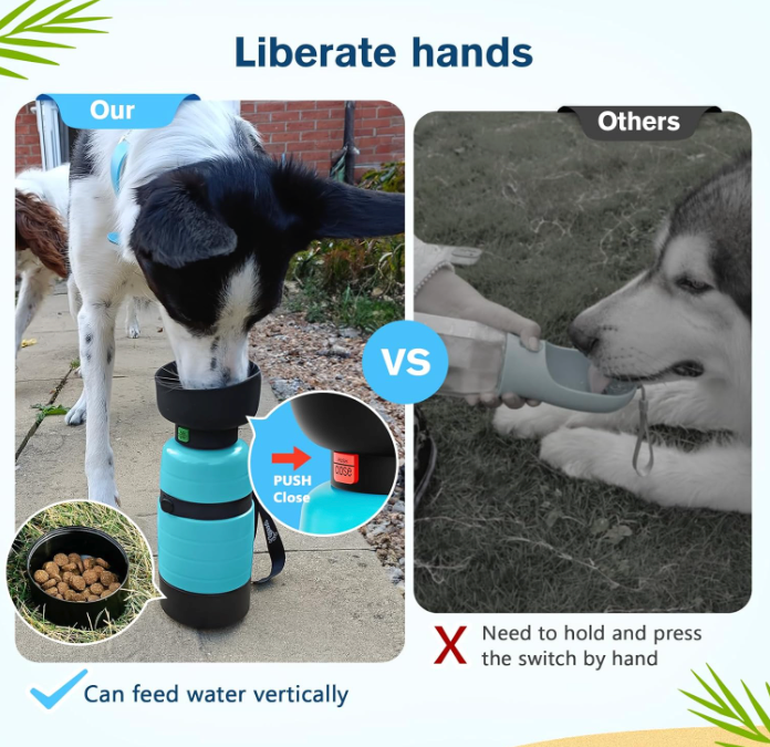 Puppsafe 3 in 1 dog water bottle