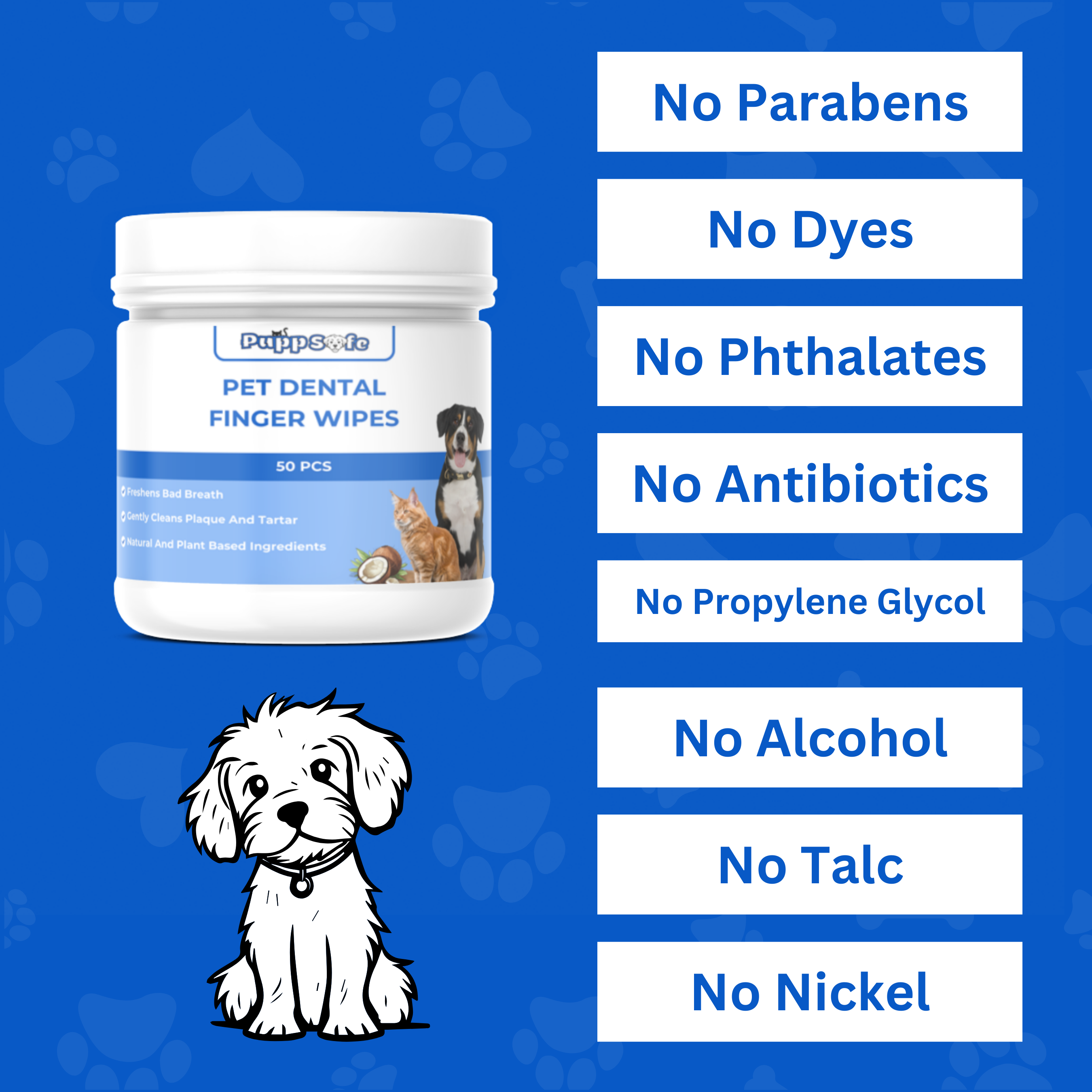 Dog Dental Cleaning Finger Wipes